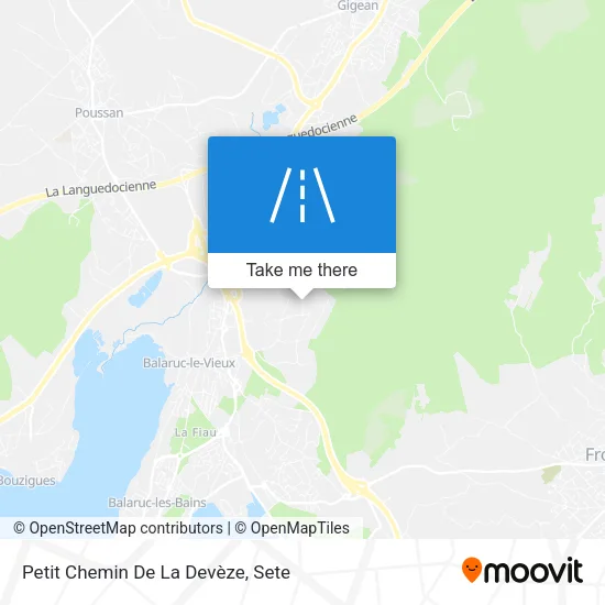 Petit Chemin De La Devèze map