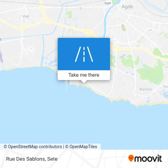 Mapa Rue Des Sablons