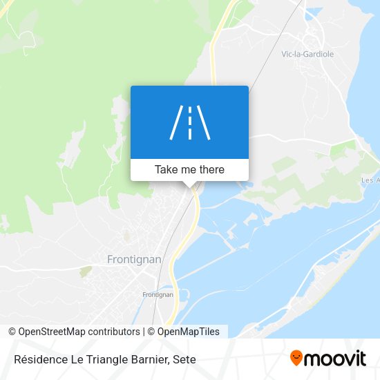 Résidence Le Triangle Barnier map