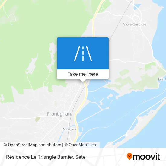 Résidence Le Triangle Barnier map