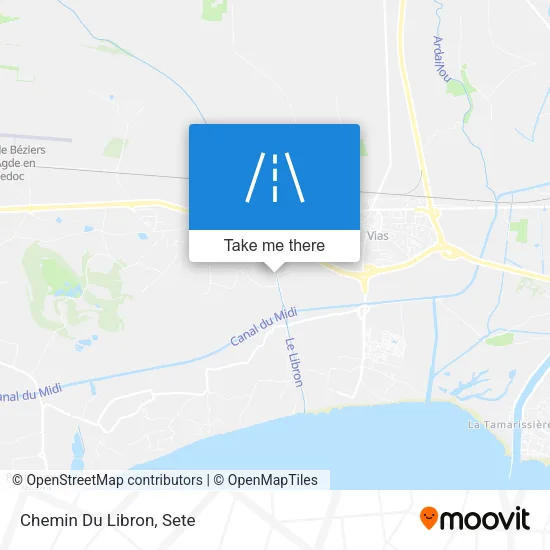 Chemin Du Libron map