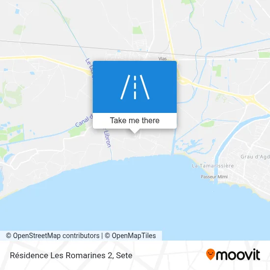 Résidence Les Romarines 2 map