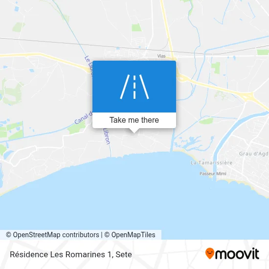 Résidence Les Romarines 1 map