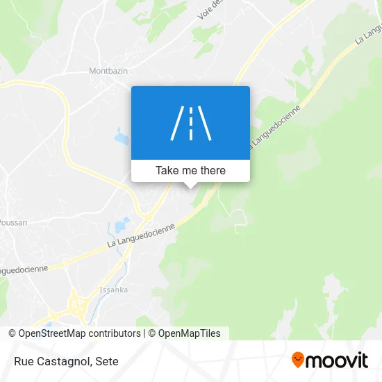 Rue Castagnol map