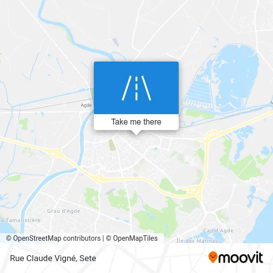 Mapa Rue Claude Vigné