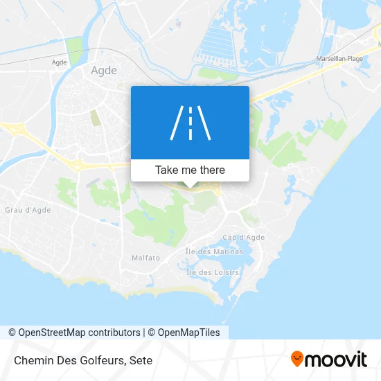 Chemin Des Golfeurs map