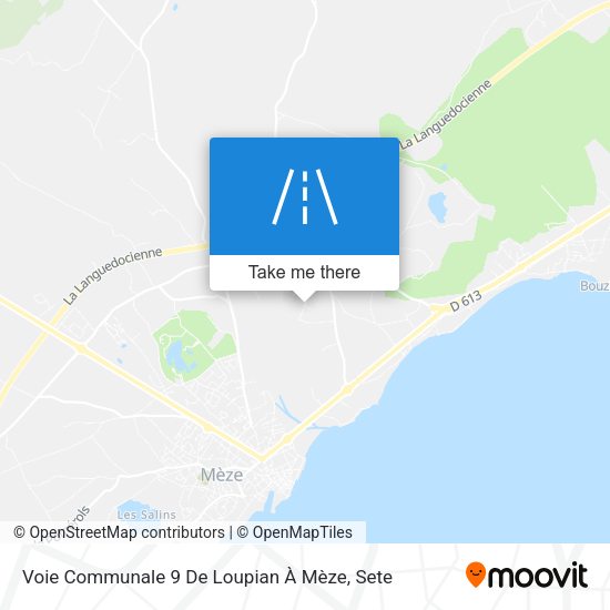 Voie Communale 9 De Loupian À Mèze map