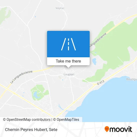 Chemin Peyres Hubert map