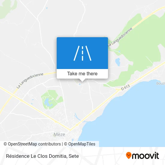 Résidence Le Clos Domitia map