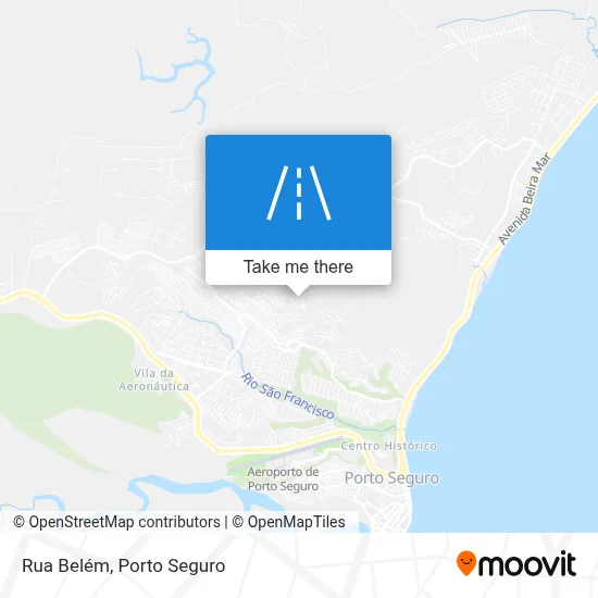 Rua Belém map