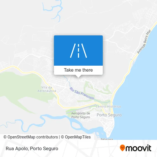 Rua Apolo map