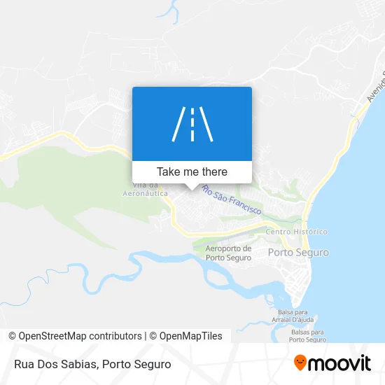 Rua Dos Sabias map