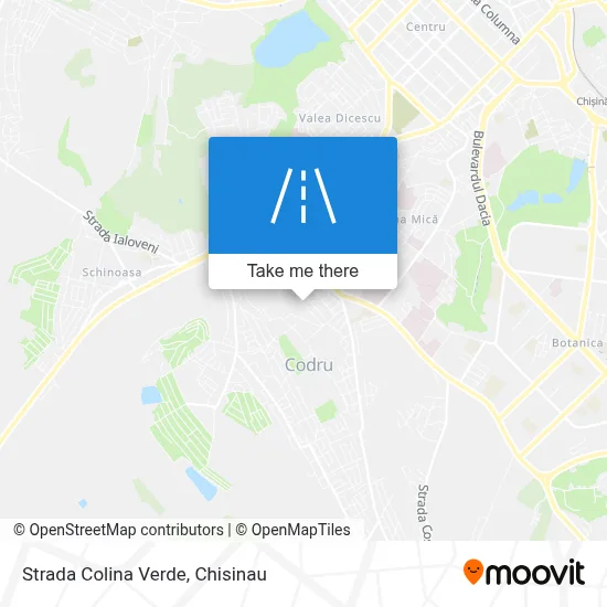 Strada Colina Verde map