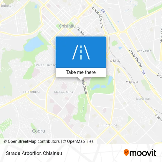 Карта Strada Arborilor
