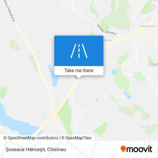 Карта Șoseaua Hâncești