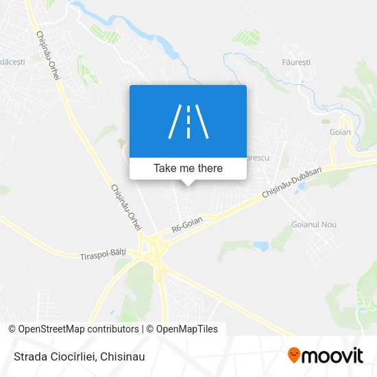 Карта Strada Ciocîrliei