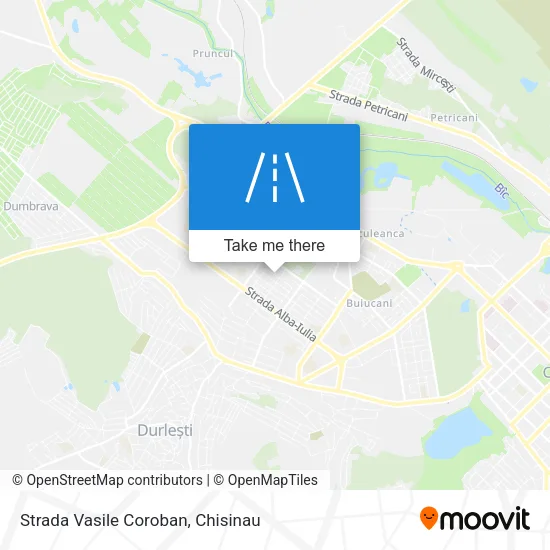 Карта Strada Vasile Coroban