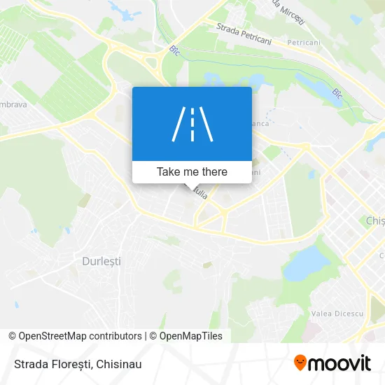 Карта Strada Florești