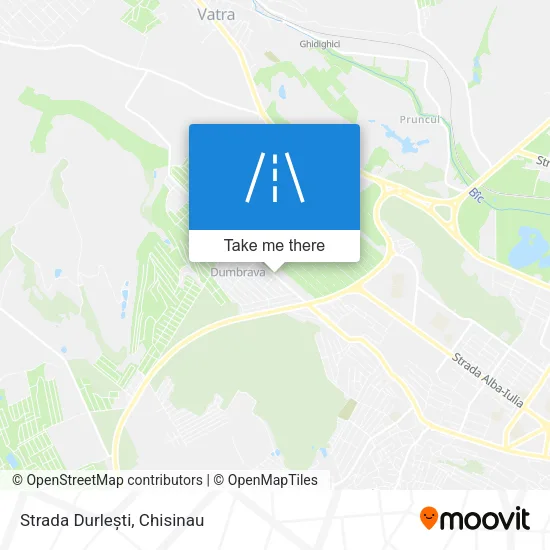Карта Strada Durlești