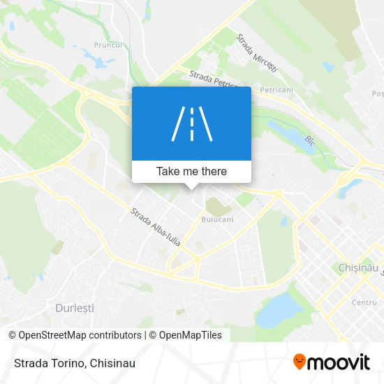 Карта Strada Torino