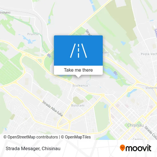 Карта Strada Mesager
