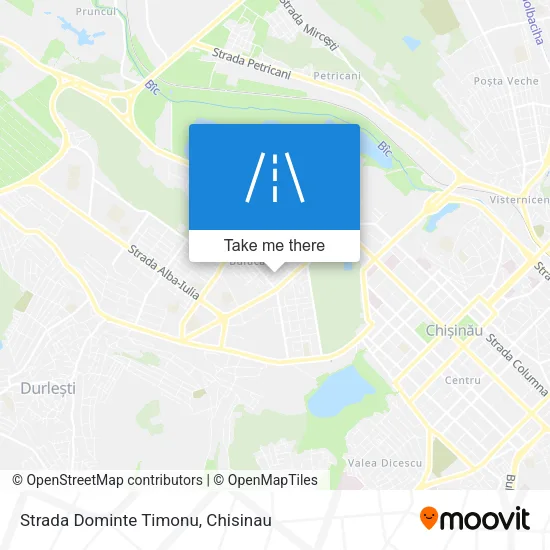Карта Strada Dominte Timonu