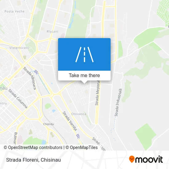 Карта Strada Floreni