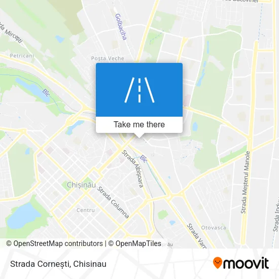 Карта Strada Cornești