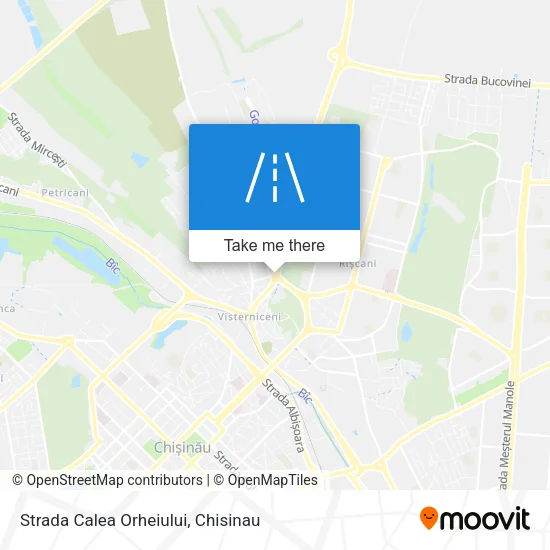 Карта Strada Calea Orheiului