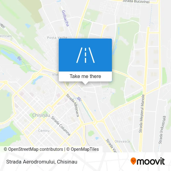 Карта Strada Aerodromului