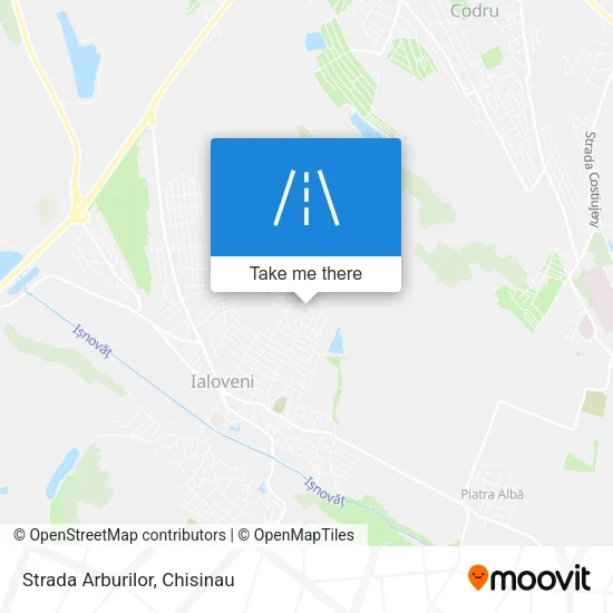 Карта Strada Arburilor