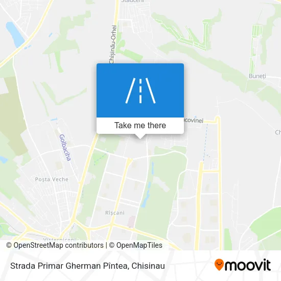 Карта Strada Primar Gherman Pîntea