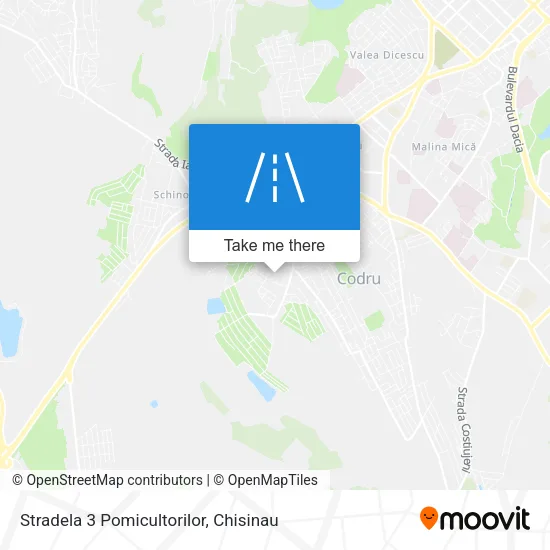Stradela 3 Pomicultorilor map