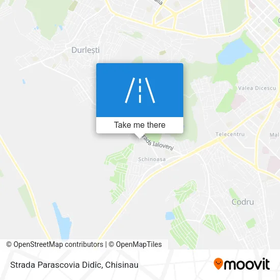 Карта Strada Parascovia Didîc