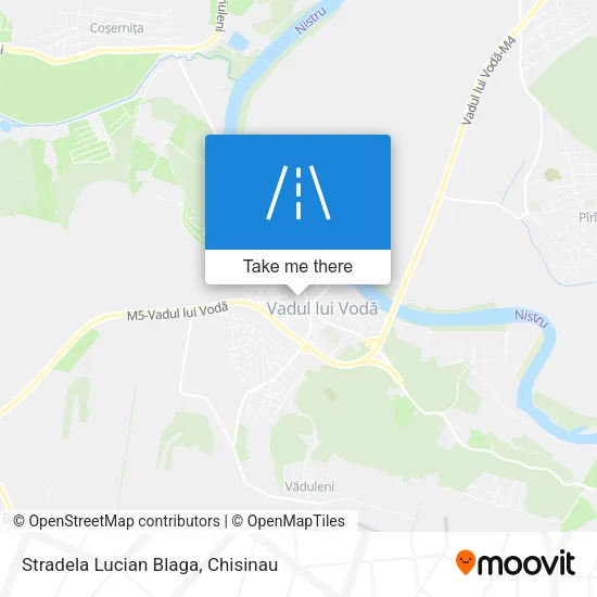 Stradela Lucian Blaga map