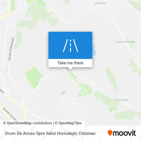 Карта Drum De Acces Spre Satul Humulești