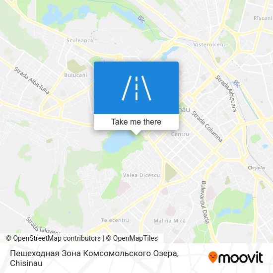 Карта Пешеходная Зона Комсомольского Озера
