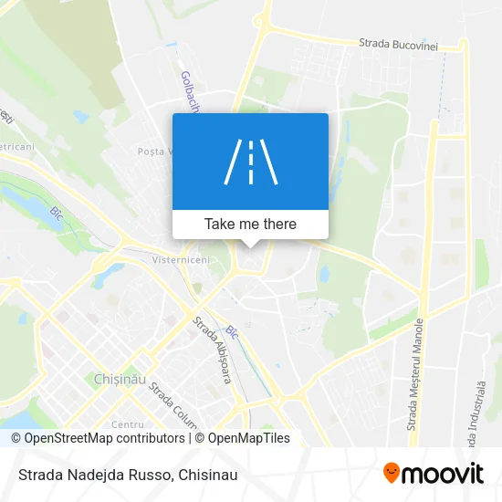 Карта Strada Nadejda Russo