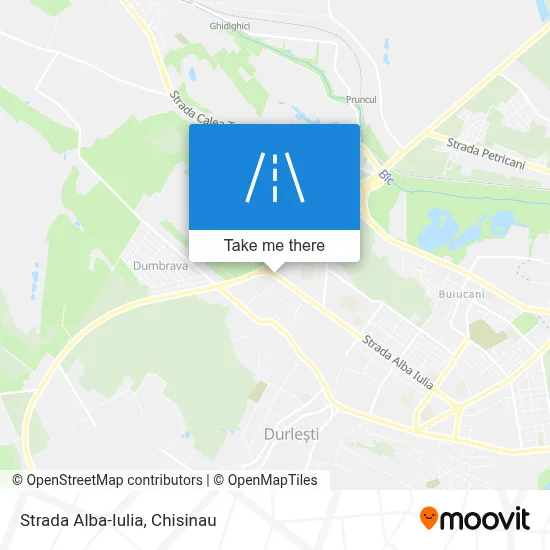Strada Alba-Iulia map