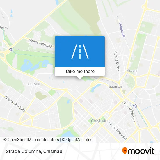 Strada Columna map