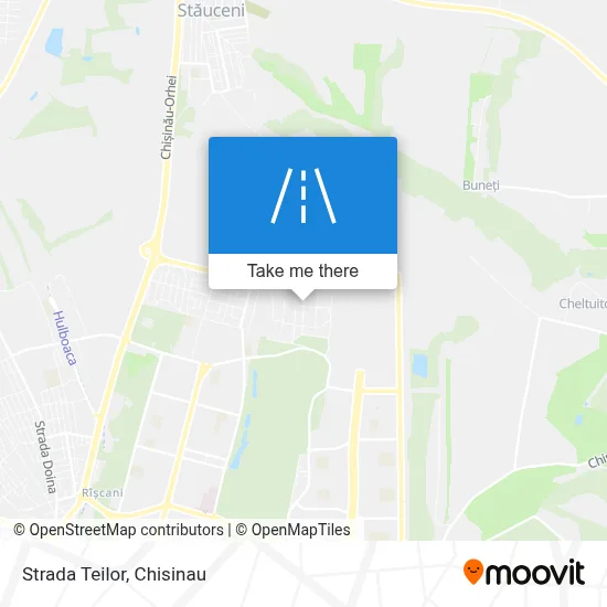 Strada Teilor map