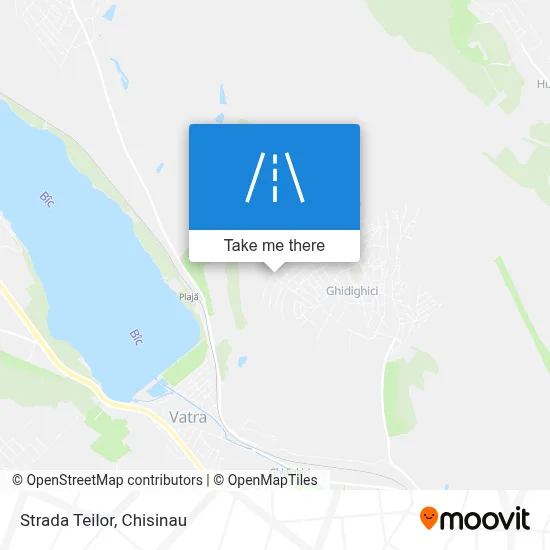 Strada Teilor map