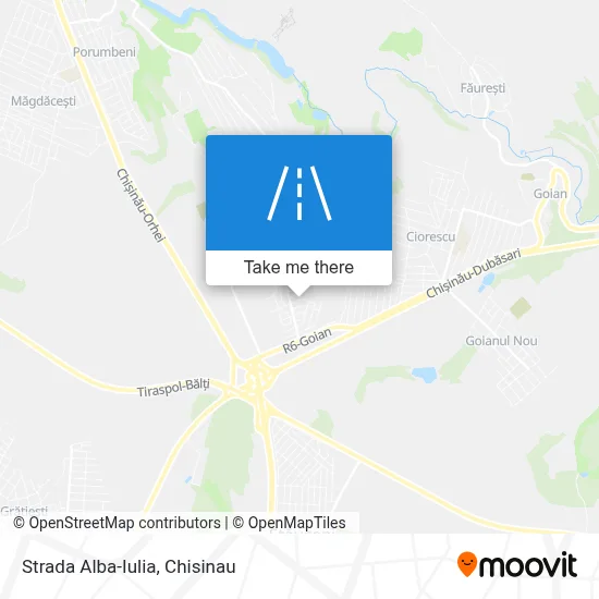 Strada Alba-Iulia map