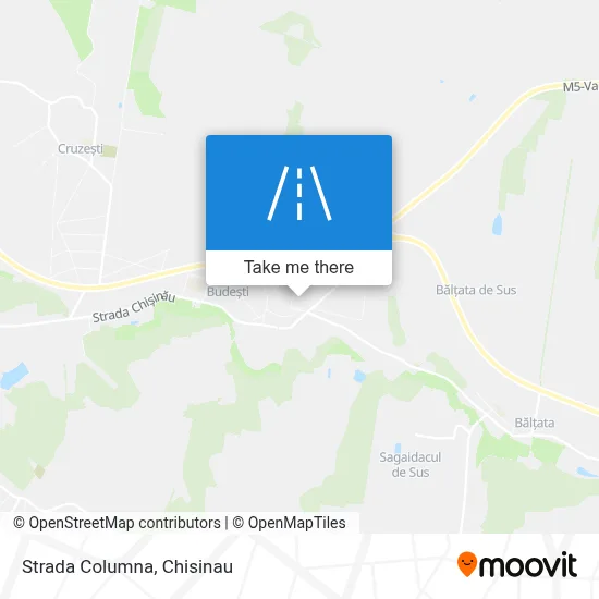 Strada Columna map