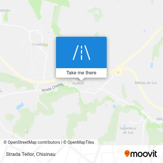 Strada Teilor map