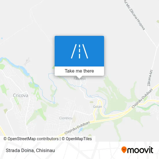 Strada Doina map