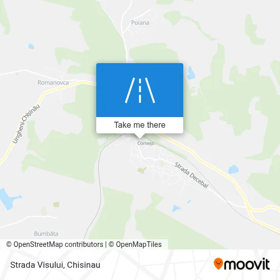Strada Visului map