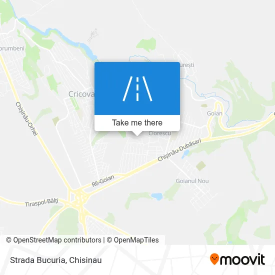 Strada Bucuria map