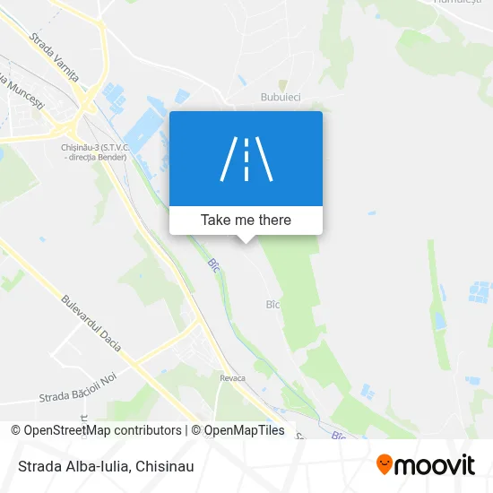 Strada Alba-Iulia map