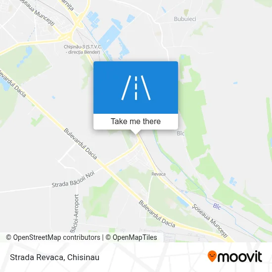 Strada Revaca map